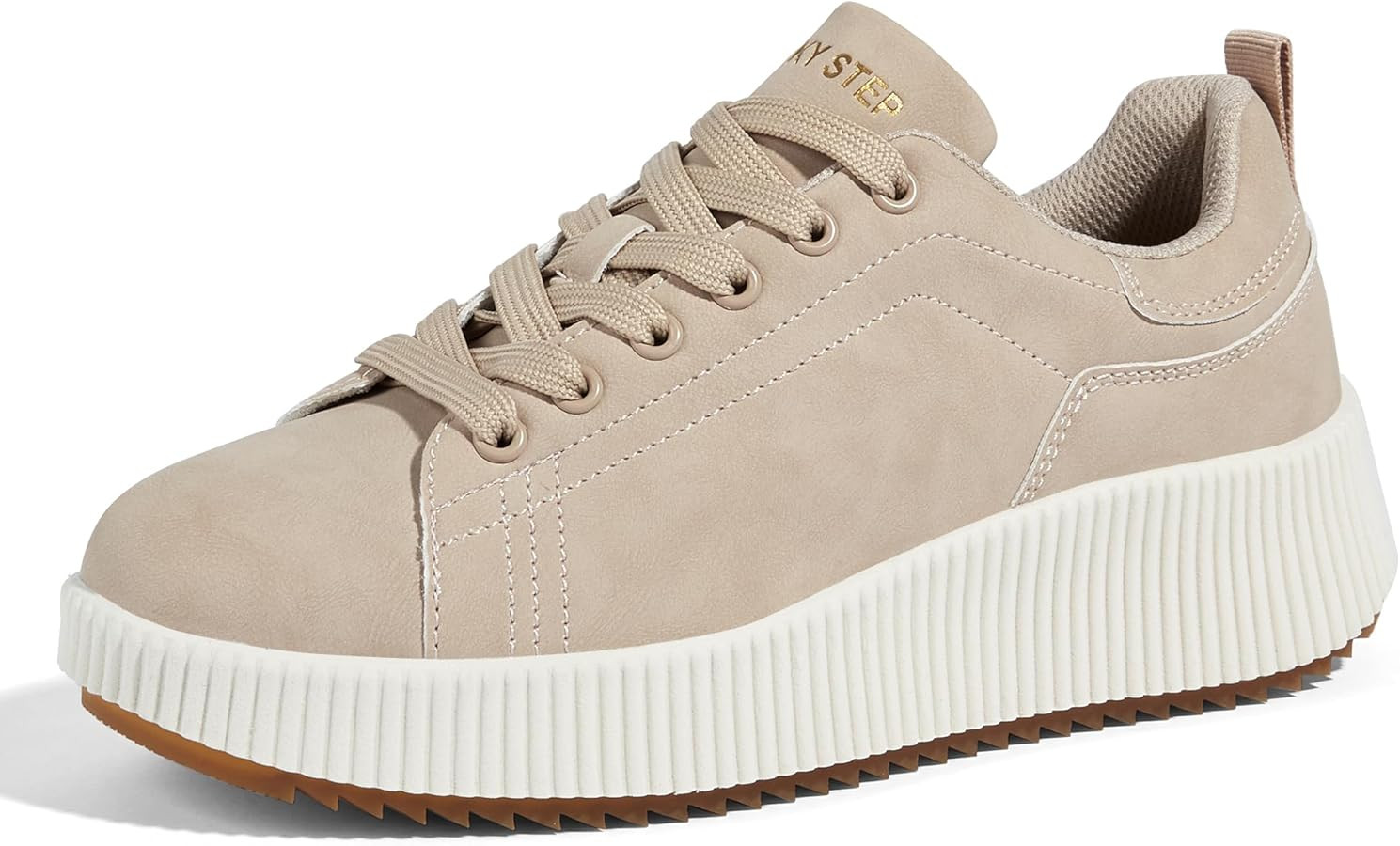 LUCKY STEP Women's Platform Sneakers Rhinestone Fashion Chunky Casual Sparkly Retro Braided Walki... | Amazon (US)