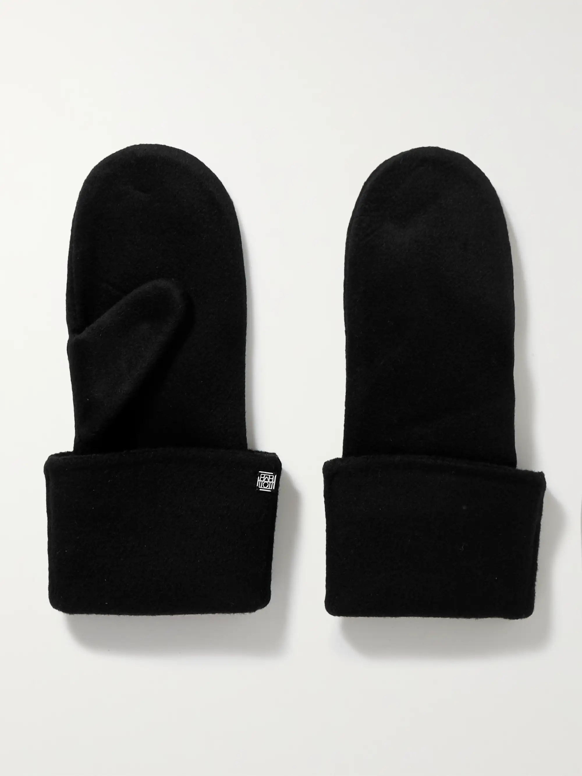 TOTEMELogo-embellished wool and cashmere-blend mittens | NET-A-PORTER APAC