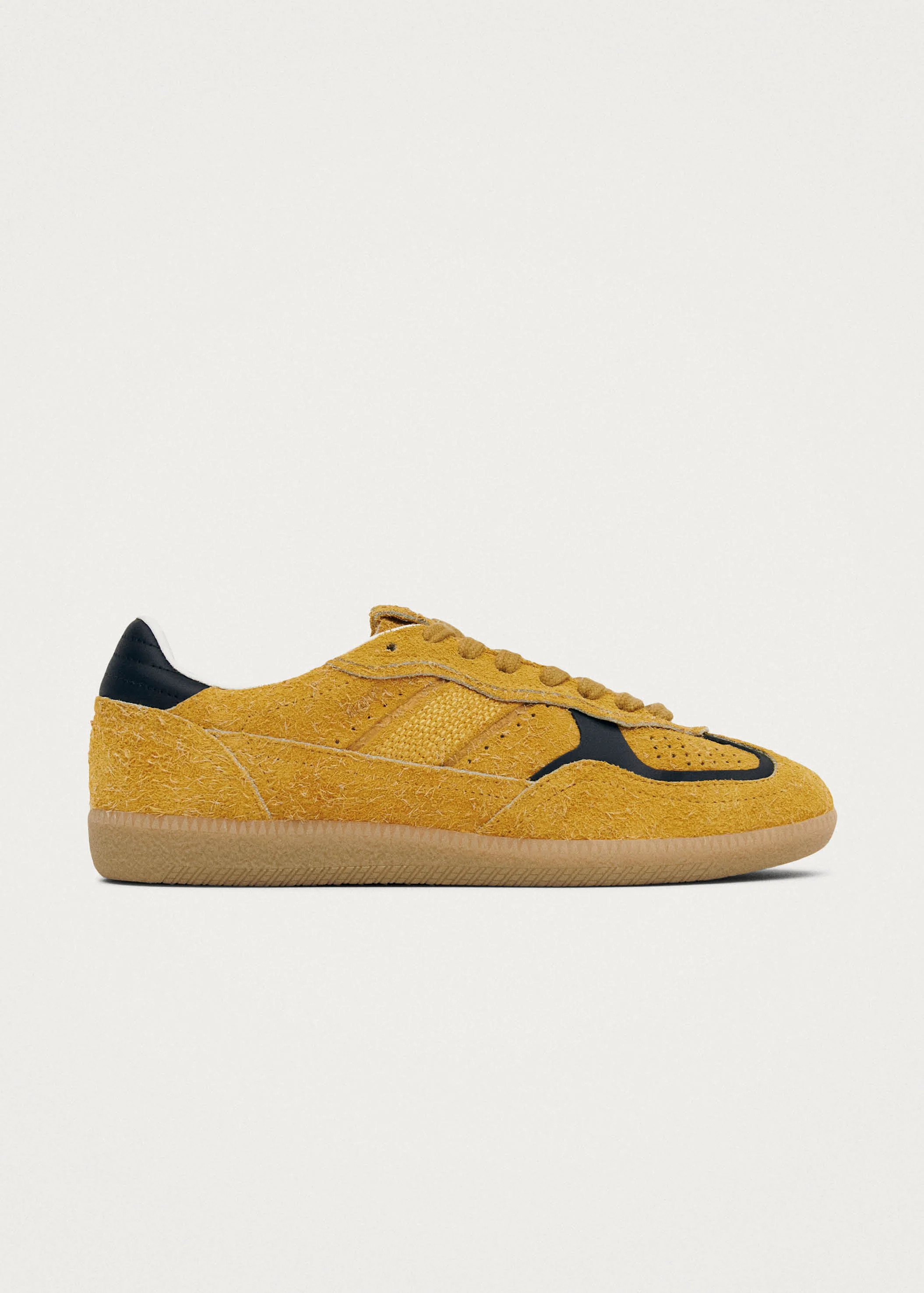 Tb.490 Rife Suede Fuzzy Yellow Leather Sneakers | ALOHAS | Alohas US