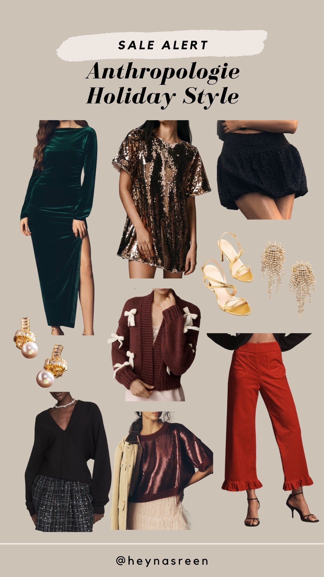Anthropologie holiday style! The prettiest selection of sequins, bows and velvet. 

#LTKHoliday