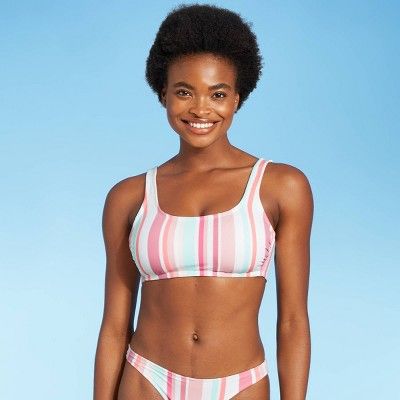 Juniors' Scoop Neck Bralette Bikini Top - Xhilaration™ Multi | Target