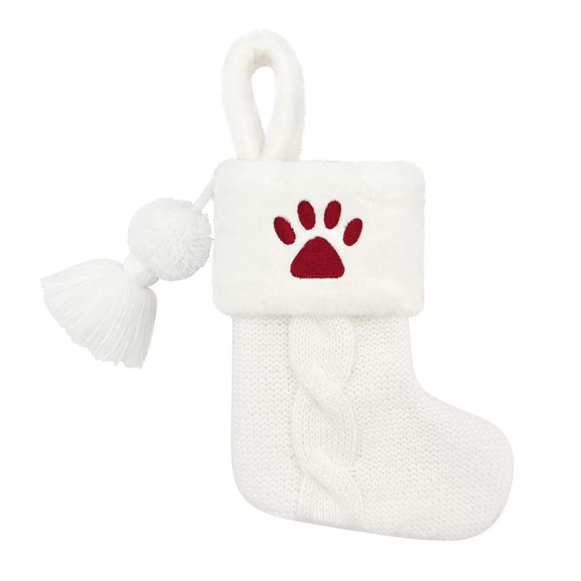 St. Nicholas Square® Knit and Faux Fur Mini Christmas Stocking | Kohl's