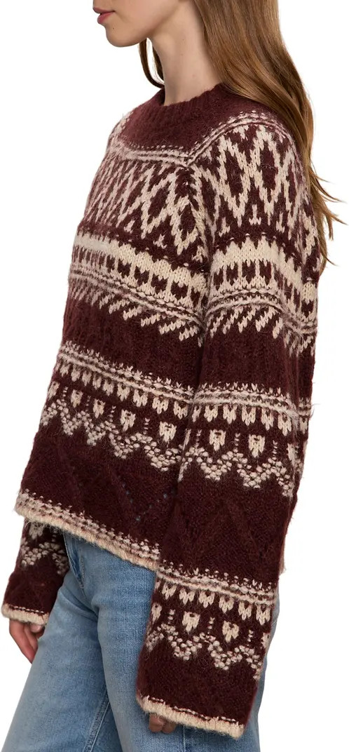 Sanctuary Fair Isle Crewneck Sweater | Nordstrom | Nordstrom