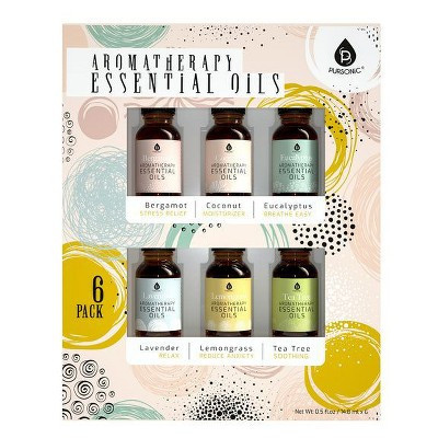 Pursonic 6 Pack of Aromatherapy Essential Oils | Target