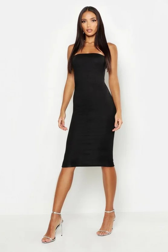 Bandeau Midi Dress | Boohoo.com (US & CA)