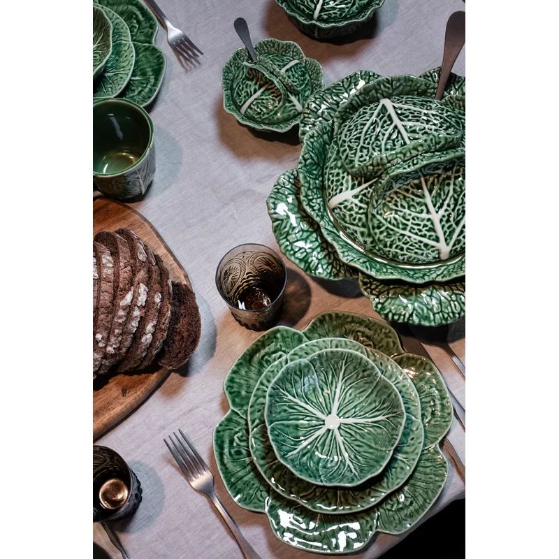 Cabbage Earthenware/Stoneware Abstract Charger | Wayfair North America