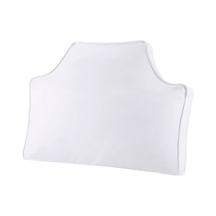34"x26" Oversized Headboard Cotton Canvas Lumbar Throw Pillow White - Intelligent Design | Target