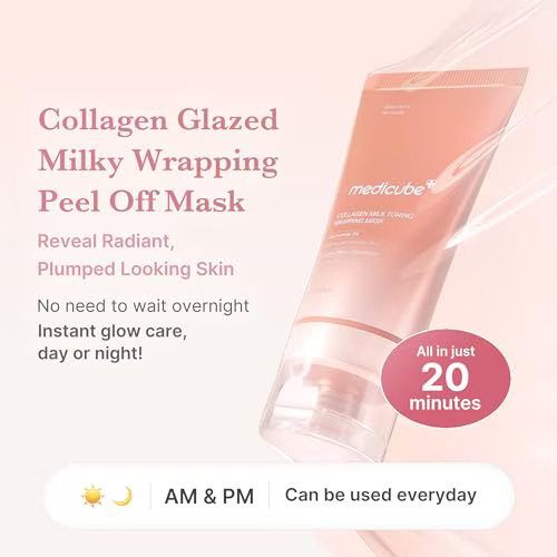 Medicube Collagen Milky Glow Daytime Wrapping Mask, 2.53 fl oz. | Walmart (US)