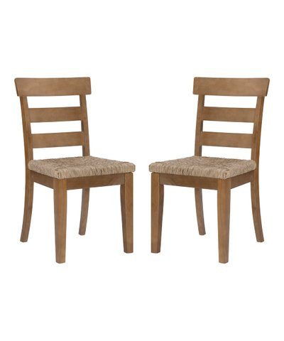 Linon Home Natural Eliza Side Chair - Set of 2 | Best Price and Reviews | Zulily | Zulily