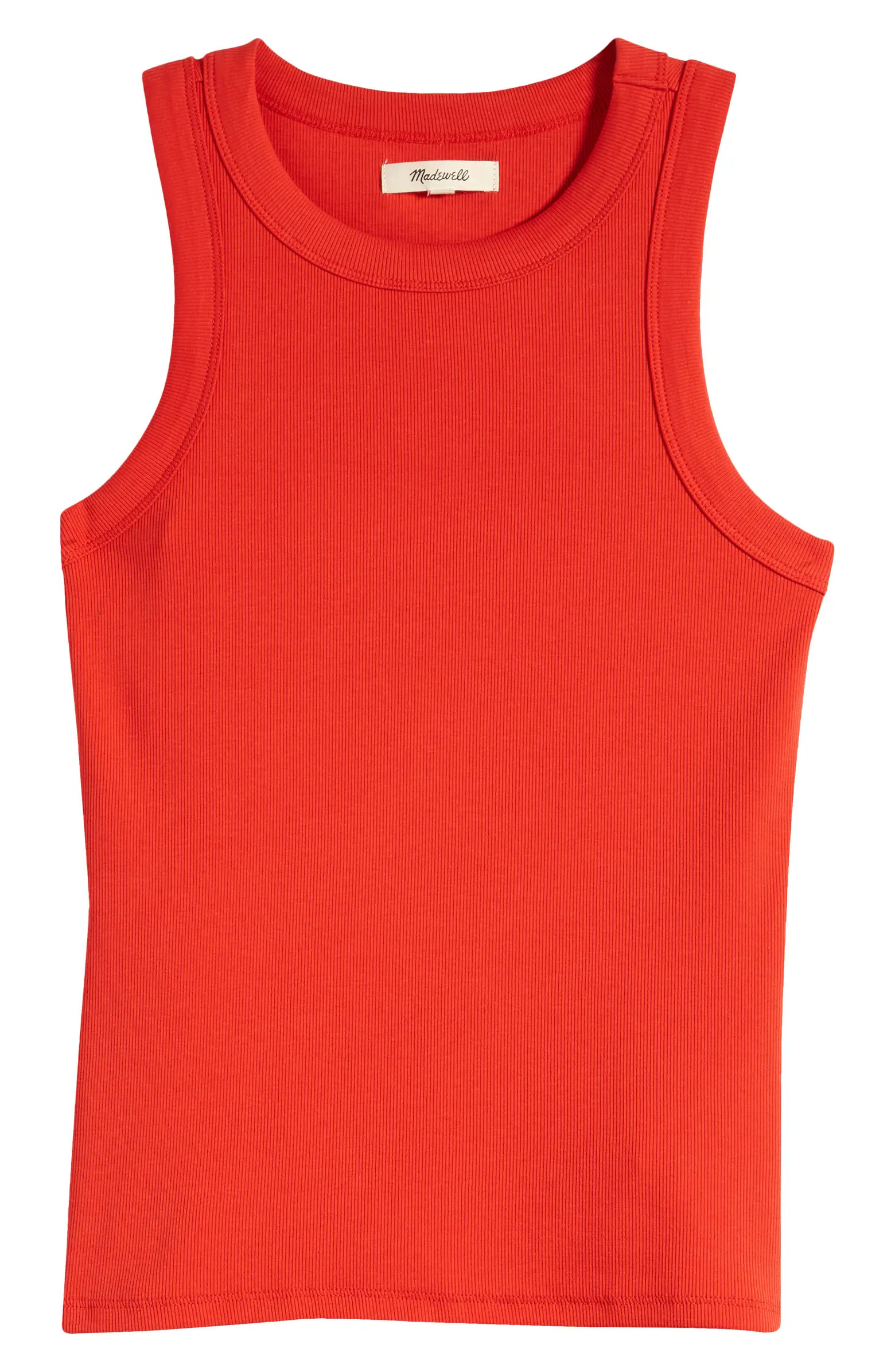 Supima® Cotton Rib Cutaway Tank | Nordstrom