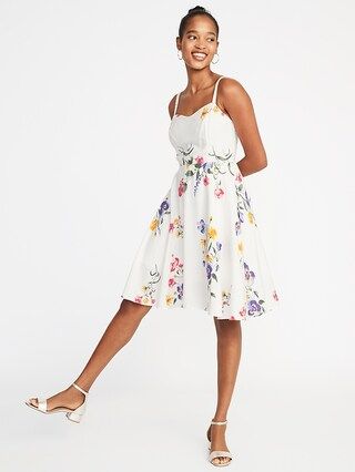 Fit & Flare Floral Cami Dress for Women | Old Navy US