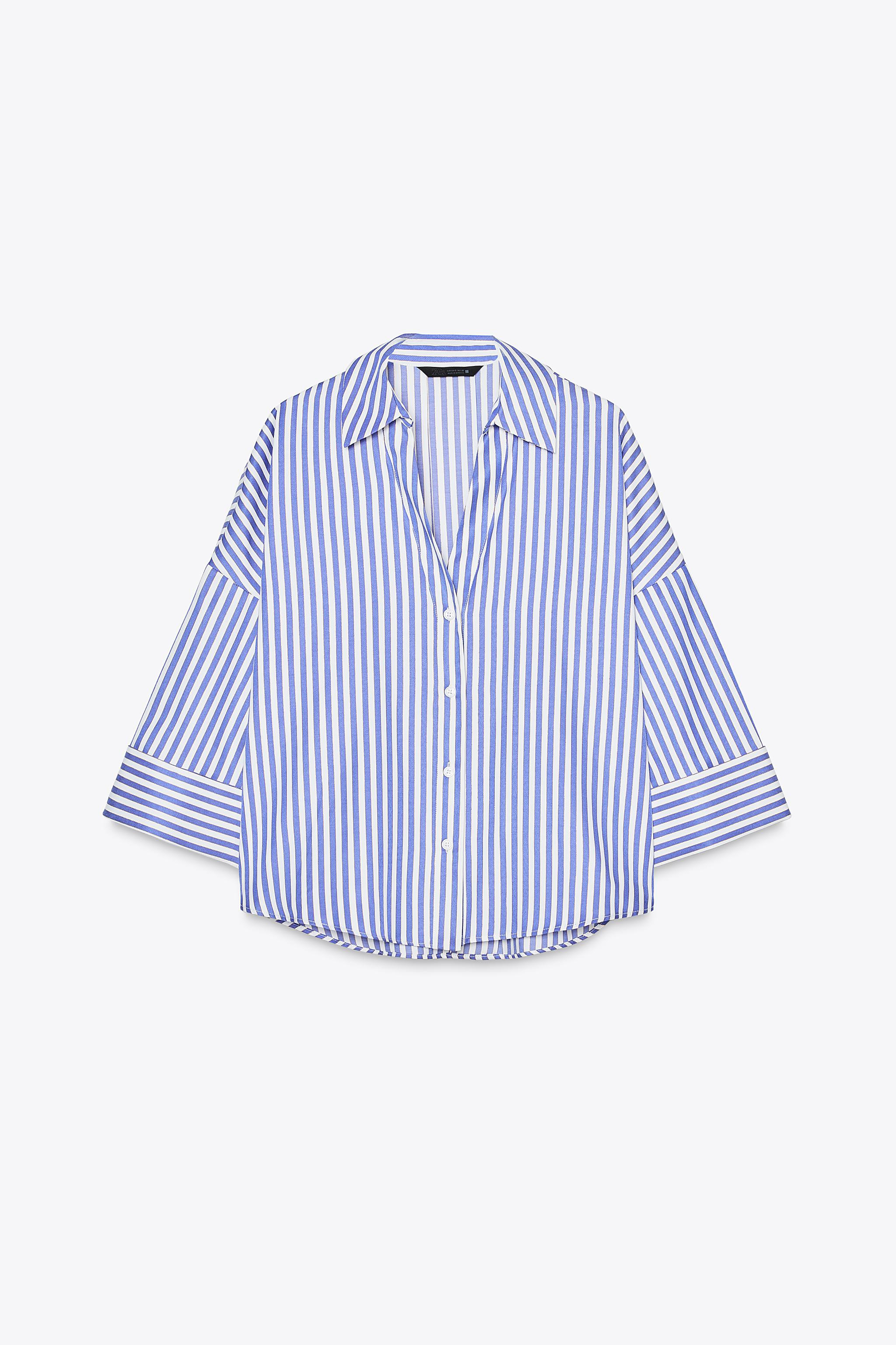 WIDE-SLEEVE POPLIN SHIRT | Zara US