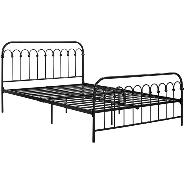 9 by Novogratz Bright Pop Full Metal Bed, Black - Walmart.com | Walmart (US)