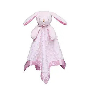 Pro Goleem Loveys for Babies Bunny Security Blanket Girl Newborn Soft Pink Lovie Baby Girl Valent... | Amazon (US)