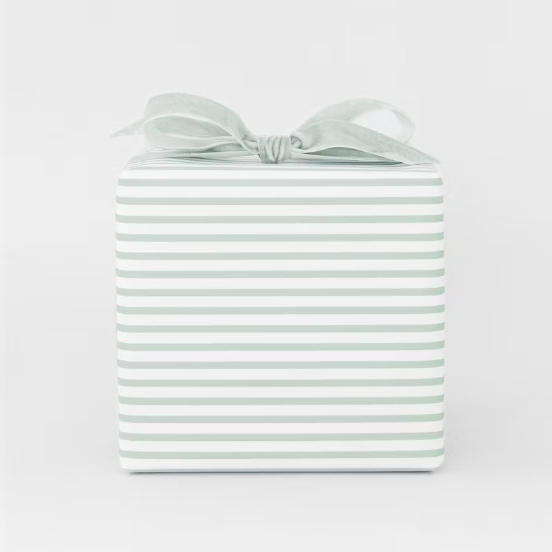 30 sq ft Mint Stripe Gift Wrap - Sugar Paper™ + Target | Target