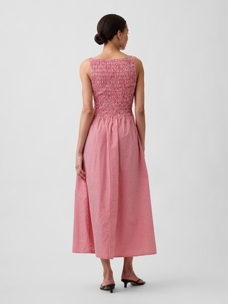 Smocked Boatneck Maxi Dress | Gap Factory