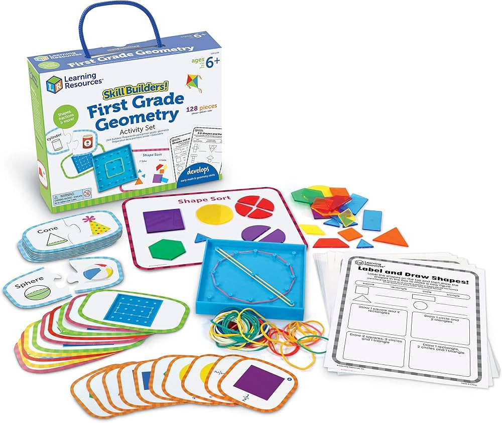 Skill Builders! 1st Grade Geometry, Homeschool Curriculum, First Grade Learning Games, First Grad... | Amazon (US)