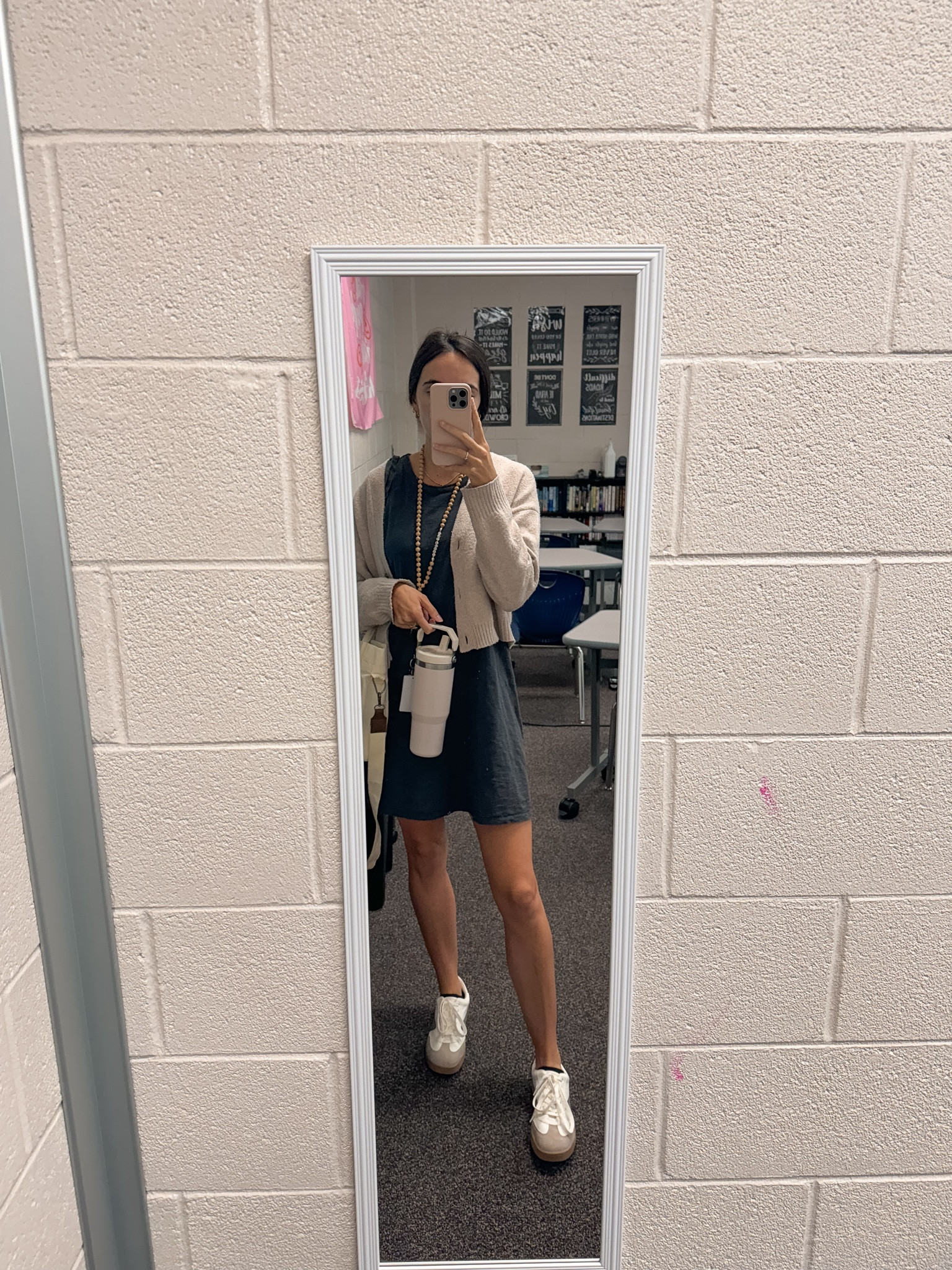 Teacher work outfit of the day! Love these casual dressed and cute tennis shoes 

#LTKStyleTip #LTKBeauty #LTKWorkwear
