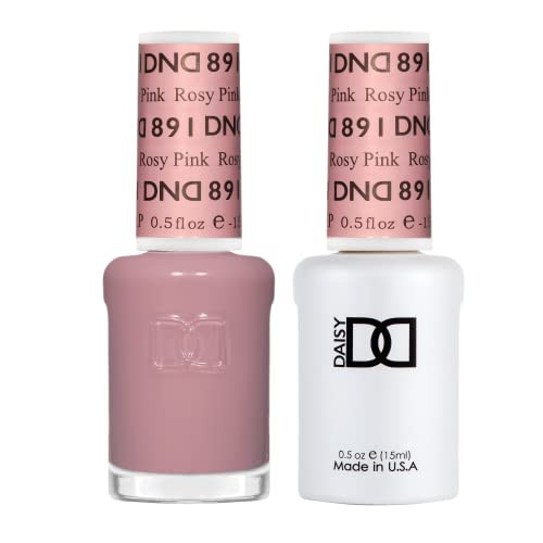 DND Gel Polish Set - 1 each of Gel Polish and Nail Polish, 891 Rosy Pink, 0.5 Fl Oz | Amazon (US)
