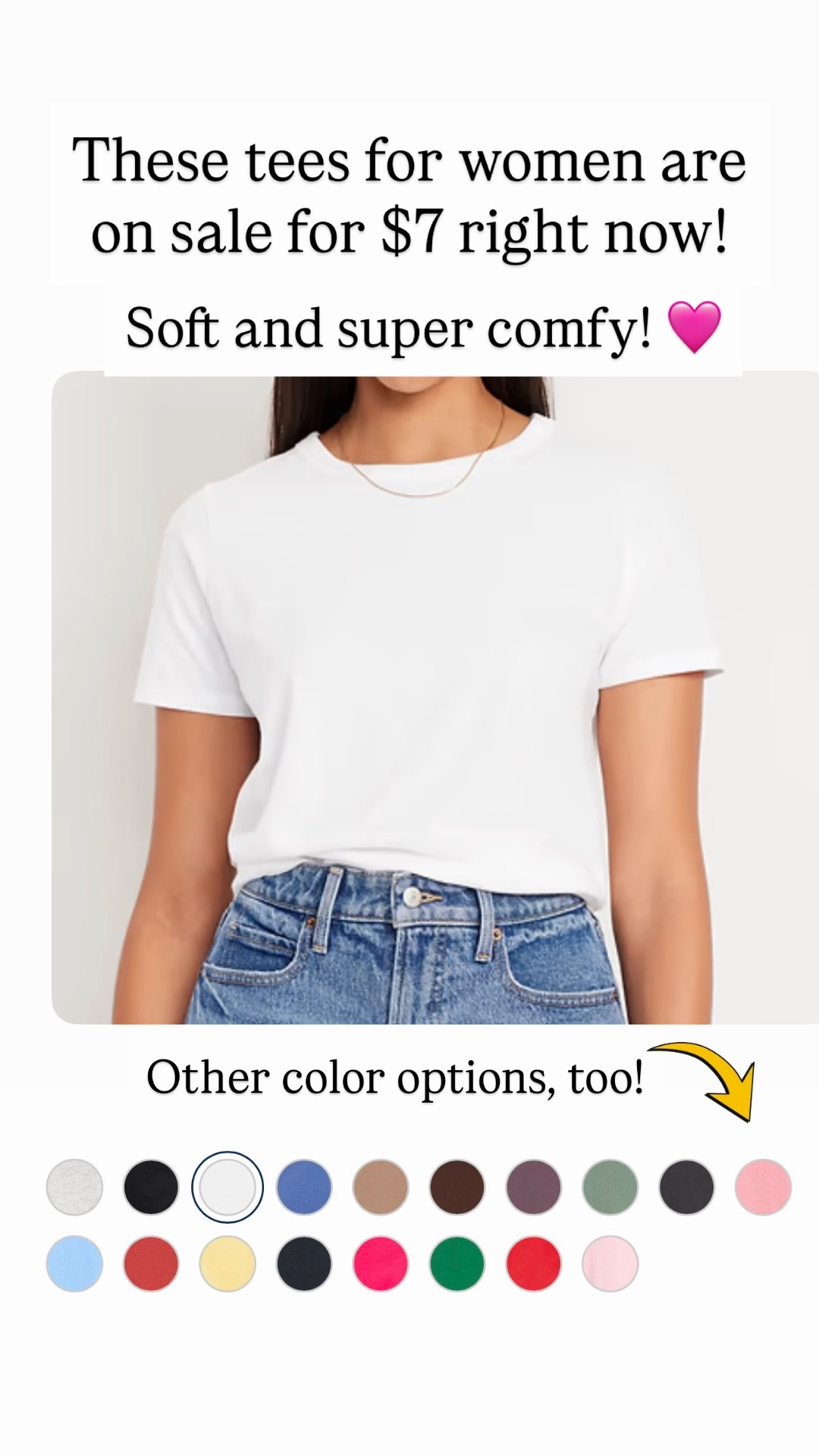These tees are on sale for $6 right now!!!

#LTKSaleAlert