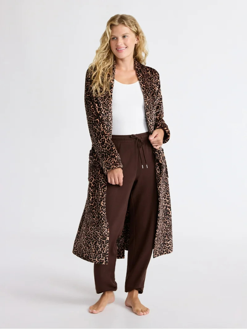 Joyspun Women's Plush Robe, Sizes S-3X | Walmart (US)