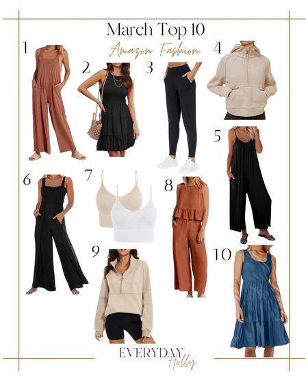March Top 10 Best Selling Fashions From Amazon!! ✨ Get all the top selling items & details at: www.EverydayHolly.com

Women's fashion | women's Athleisure | spring fashion | jumpsuit | spring dresses | women's fashion | spring style 

#LTKunder50 #LTKstyletip