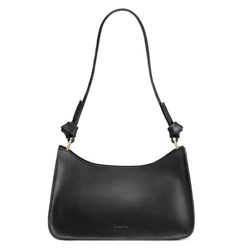 S-ZONE Leather Shoulder Bags for Women Small Shoulder Purse Handbags Clutch Hobo Bag Cute Purses | Amazon (US)