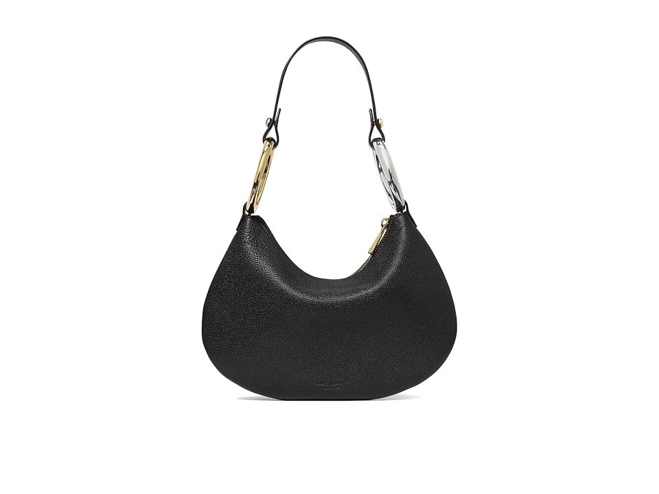 Kate Spade New York The Bangle Pebbled Leather Bag Women's Handbags Black | Zappos