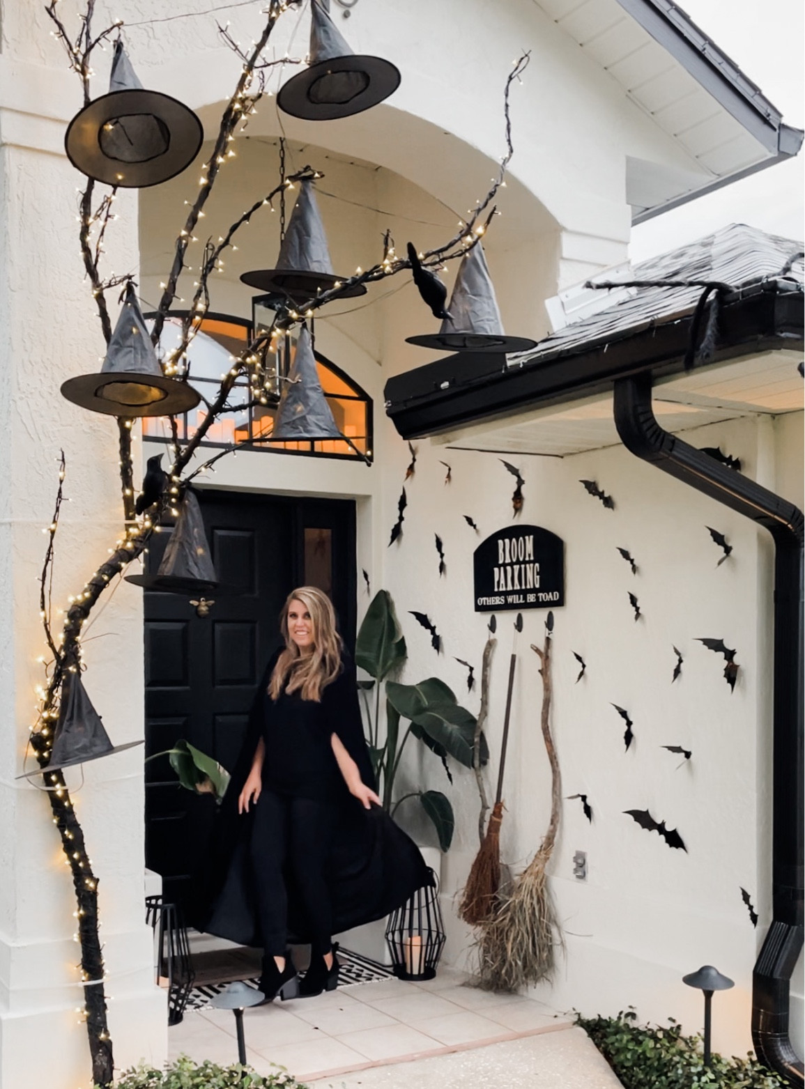 Park your brooms at the door. Halloween front door decor! 

#LTKHoliday #LTKSeasonal #LTKHalloween