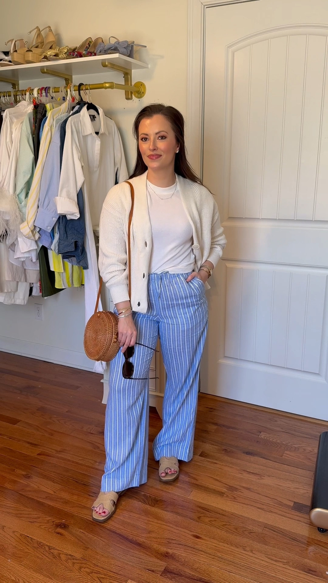 Coastal casual outfit. Beachy linen pants blue and white stripe from Target
Nancy Meyers aesthetic outfit
Grandmillennial casual outfit for spring and summer  
Wearing small in everything!

#LTKTravel #LTKFindsUnder50 #LTKSeasonal