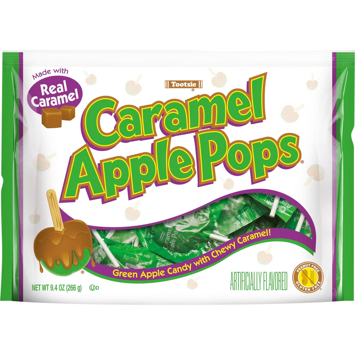 Tootsie Caramel Apple Pops Candy Standup Bag - 9.4oz | Target