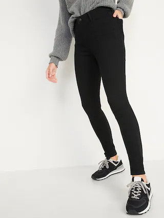 High-Waisted Wow Black Super-Skinny Jeans for Women | Old Navy (US)