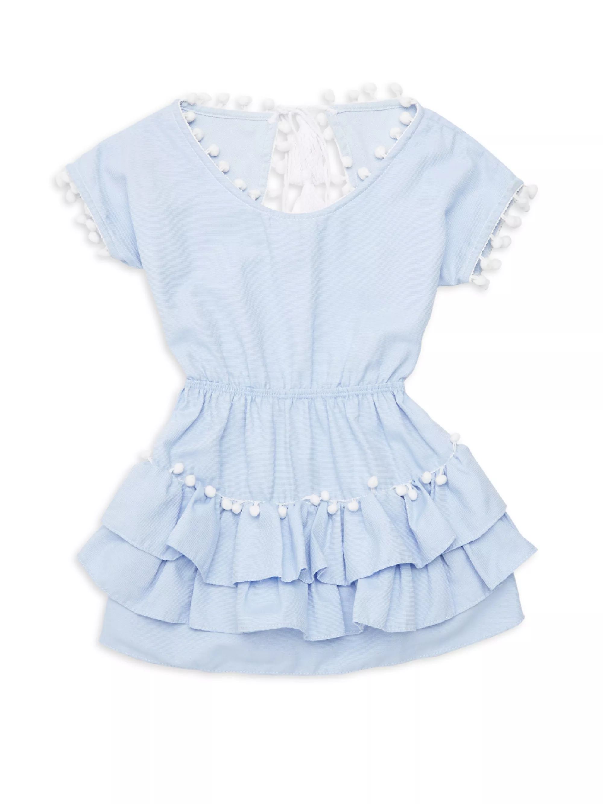 Little Girl's & Girl's Nissi Pom-Pom Dress | Saks Fifth Avenue