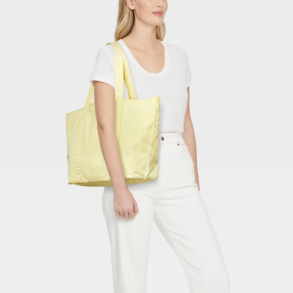 Washed Canvas Tote Handbag - JoyLab™ | Target