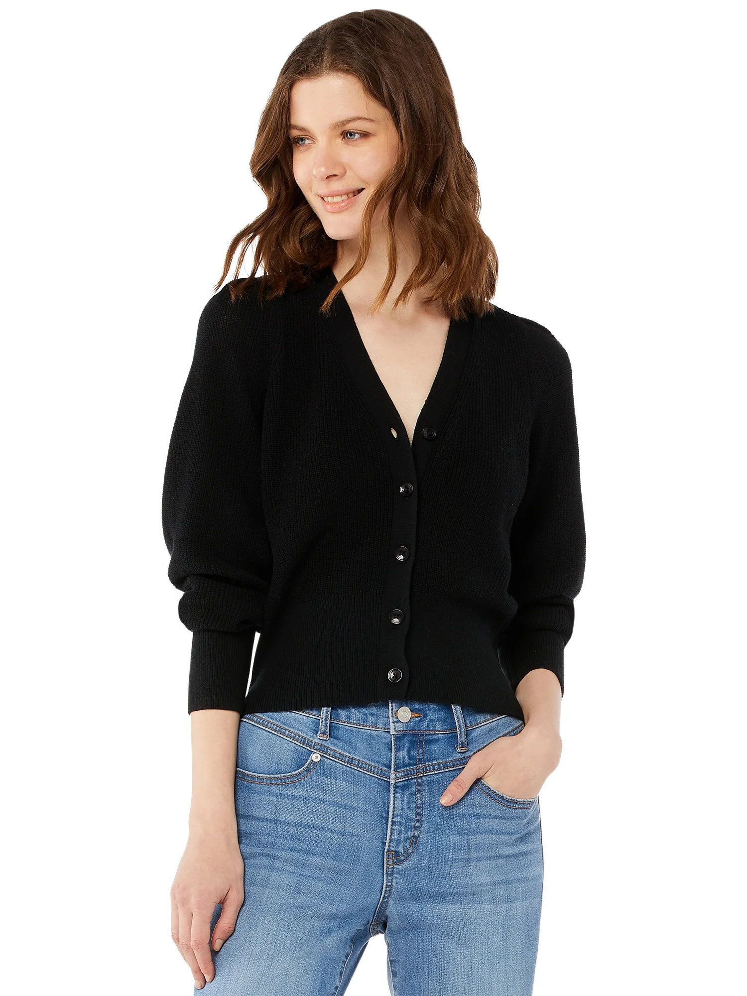 Scoop Women's Shaker Knit Cardigan | Walmart (US)
