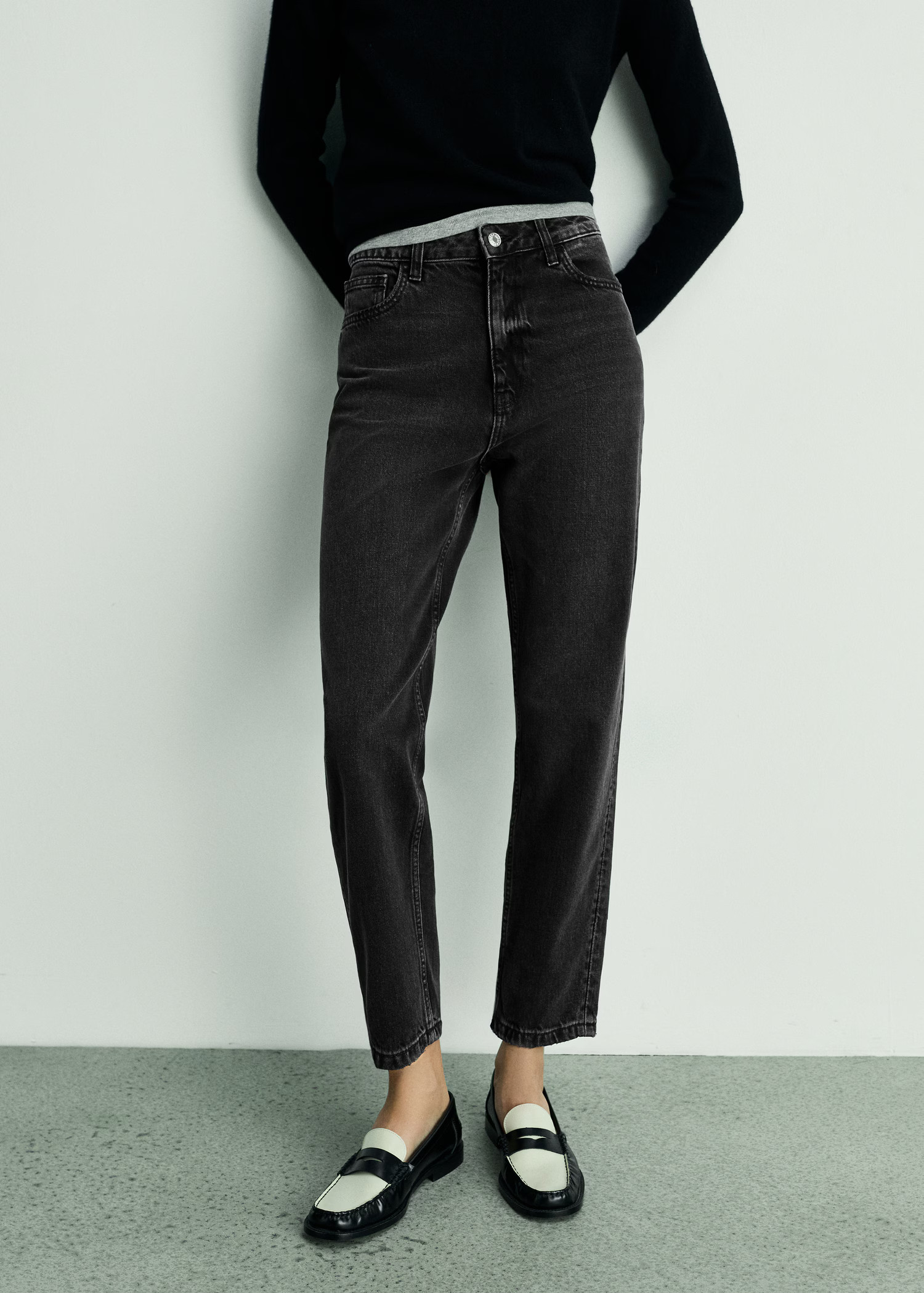 Mom2000 high-rise jeans - Woman | MANGO United Kingdom | MANGO (UK)