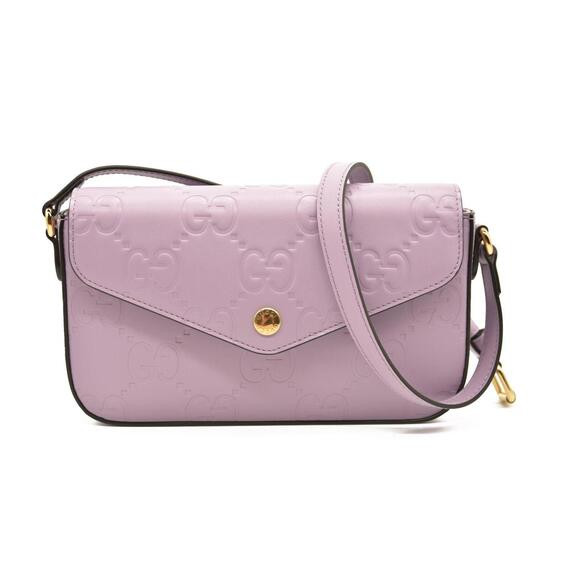 Gucci  Calfskin GG Super Mini Shoulder Bag Purple | Poshmark