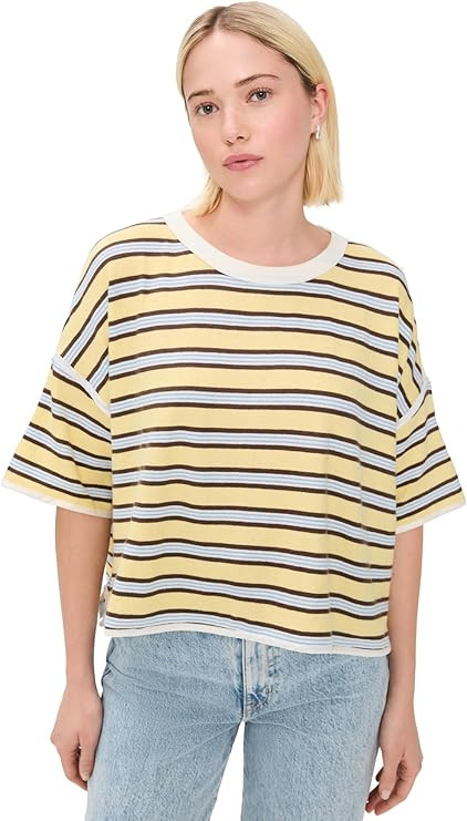 Free People Women's Clean Rugby Tee | Amazon (US)