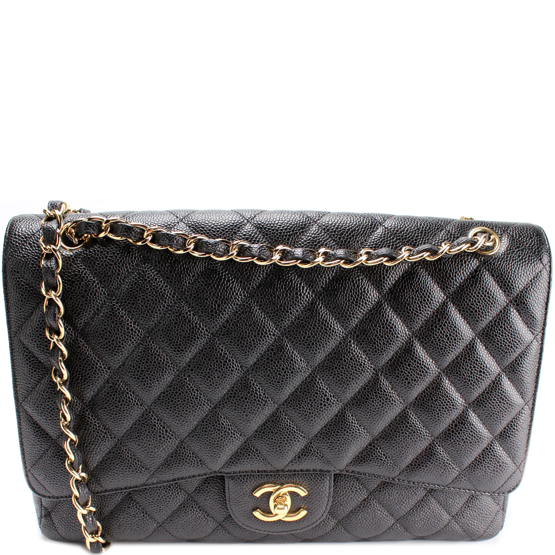 Classic Flap Maxi Caviar 13M | Keeks Designer Handbags