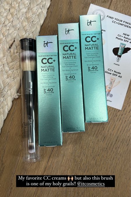 My favorite CC creams by itcosmetics! And this makeup brush is a holy grail. 

Makeup, beauty, sephora sale

#LTKfindsunder50 #LTKbeauty #LTKxSephora