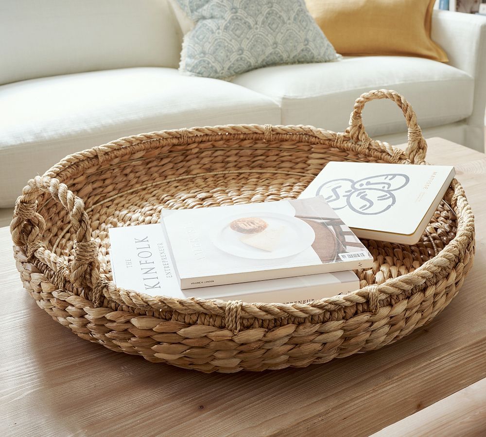 Handwoven Twisted Seagrass Tray | Pottery Barn (US)