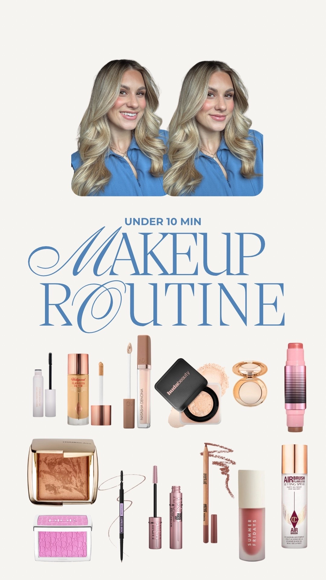 My 6 min makeup routine! #makeuproutine #glowymakeup #10minmakeup

#LTKStyleTip #LTKBeauty