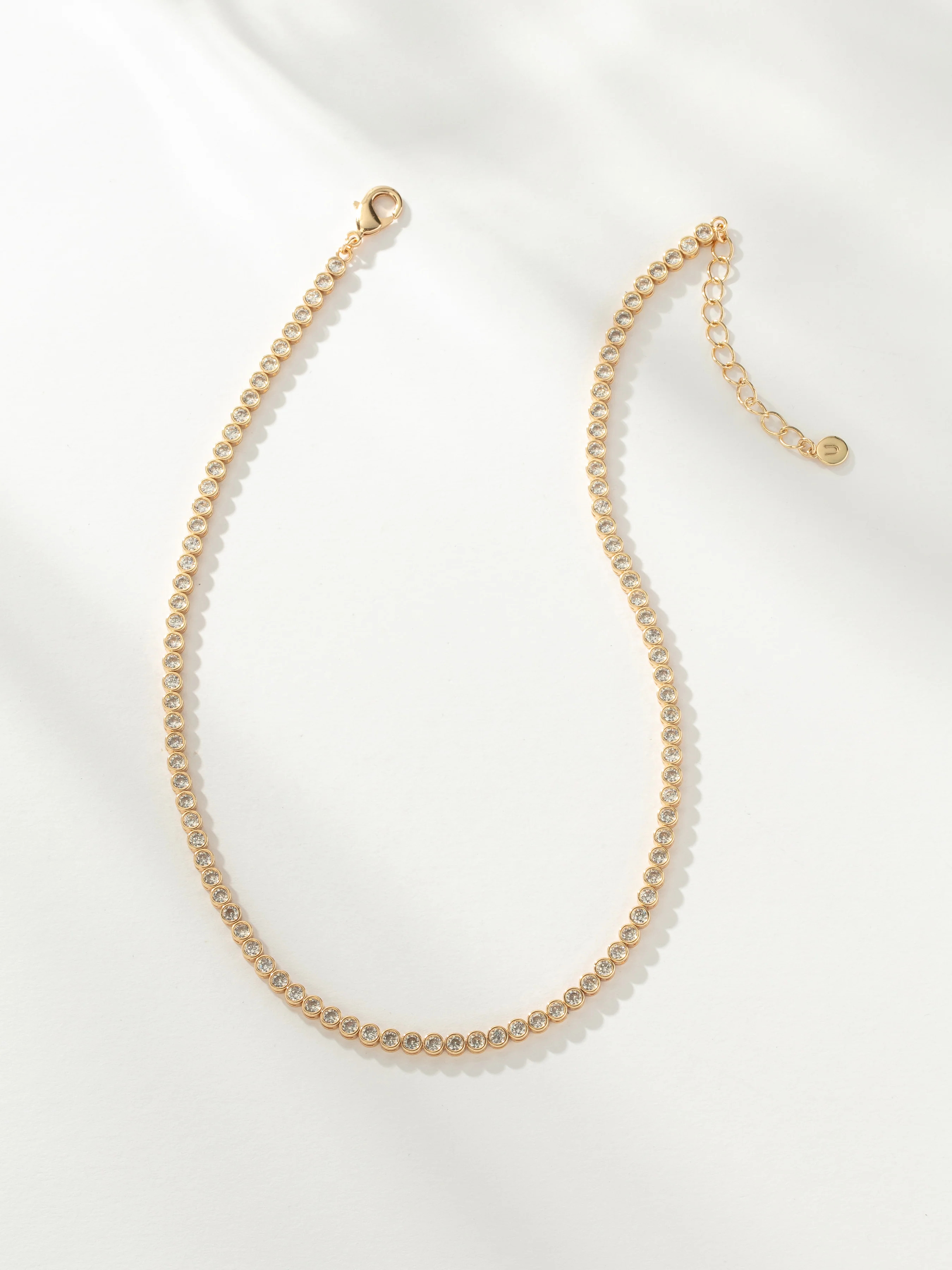 Fairy Bezel Tennis Necklace in Gold | Gold Necklace | Uncommon James | Uncommon James