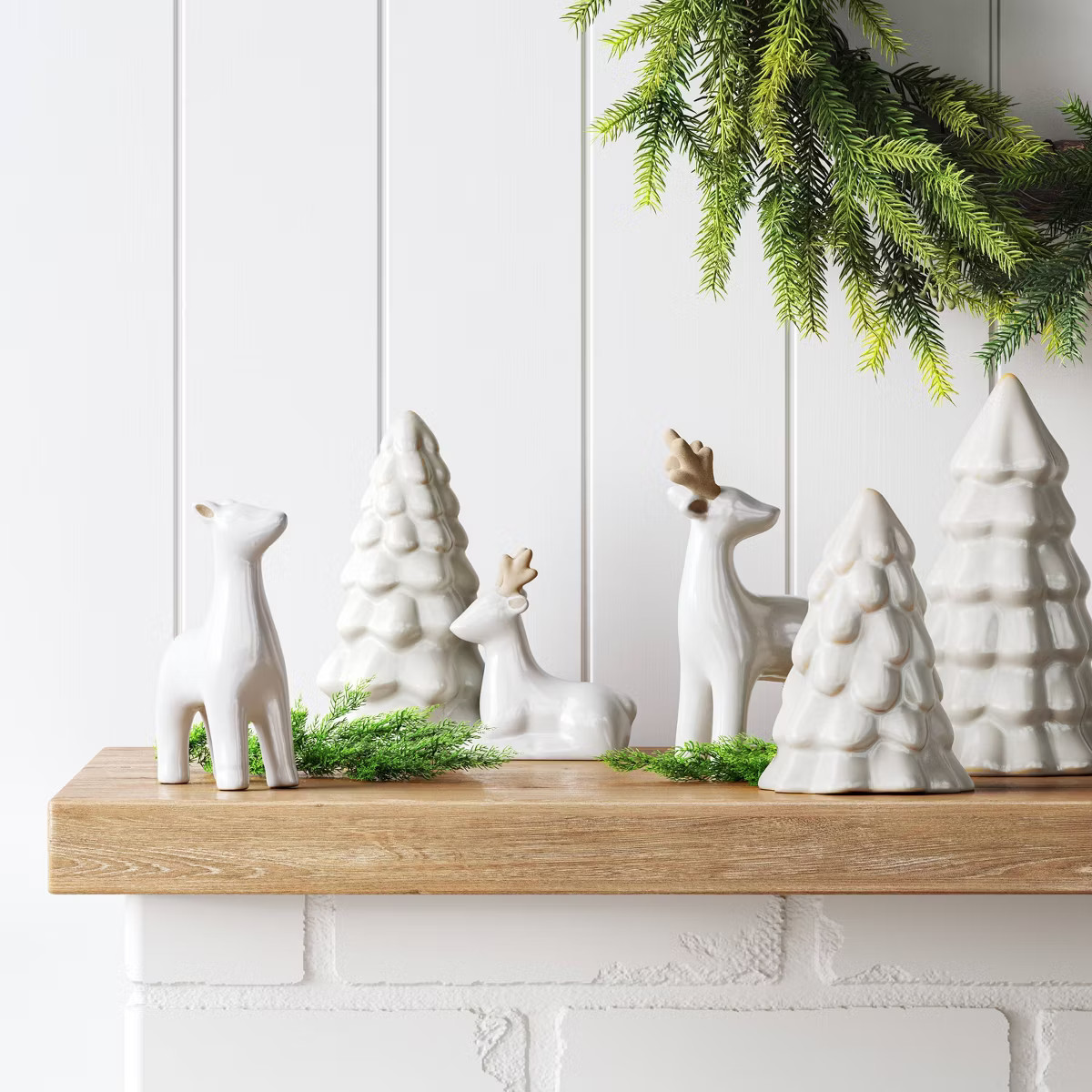 3ct Christmas Ceramic White Tree Set - Wondershop™ | Target