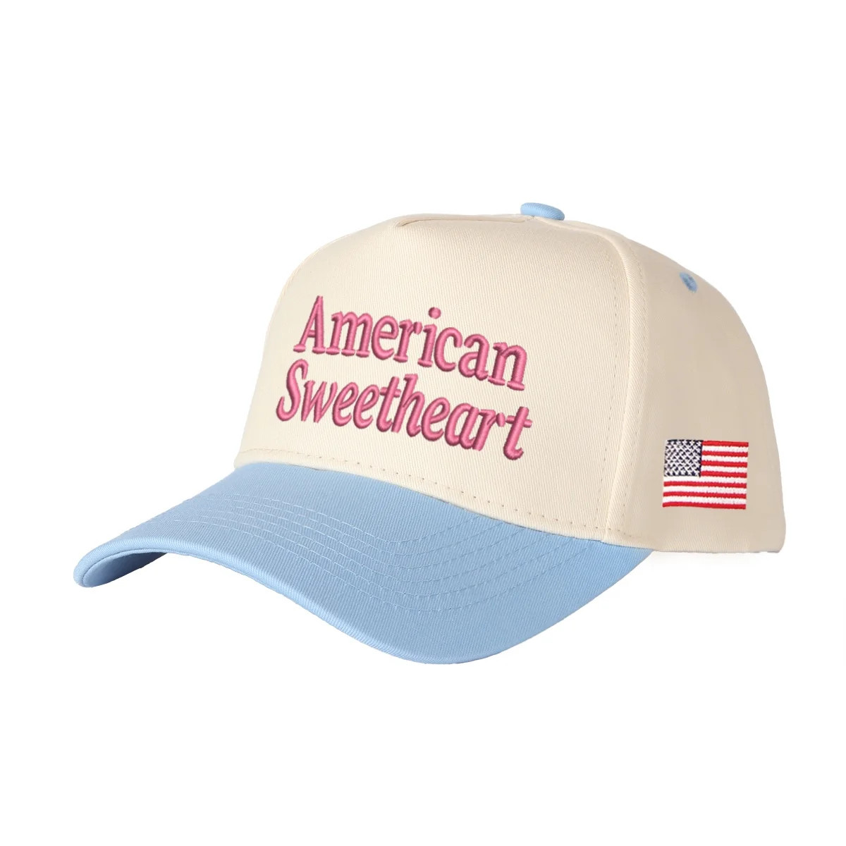 American Sweetheart Embroidered Patchwork Trucker Cap | Adjustable Unisex Snapback, Retro America... | Walmart (US)