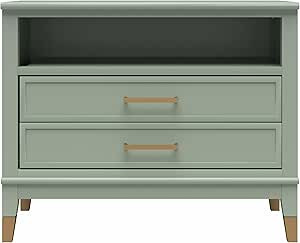 CosmoLiving by Cosmopolitan Westerleigh Wide Nightstand, Pale Green | Amazon (US)