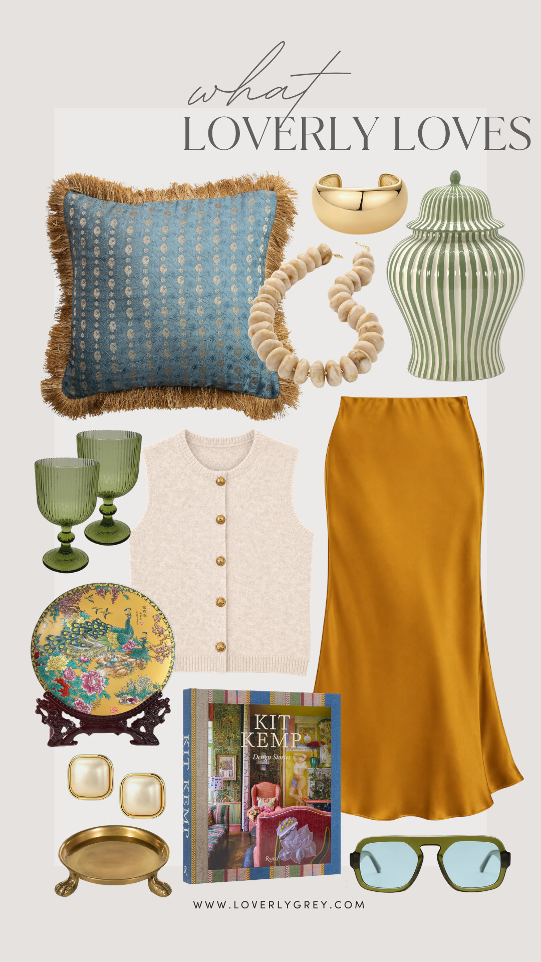 How fun is this color palette?! These are all Amazon finds! 👏🏼

Loverly Grey, fall finds, satin skirt, home decor, accessories 

 #LTKSeasonal