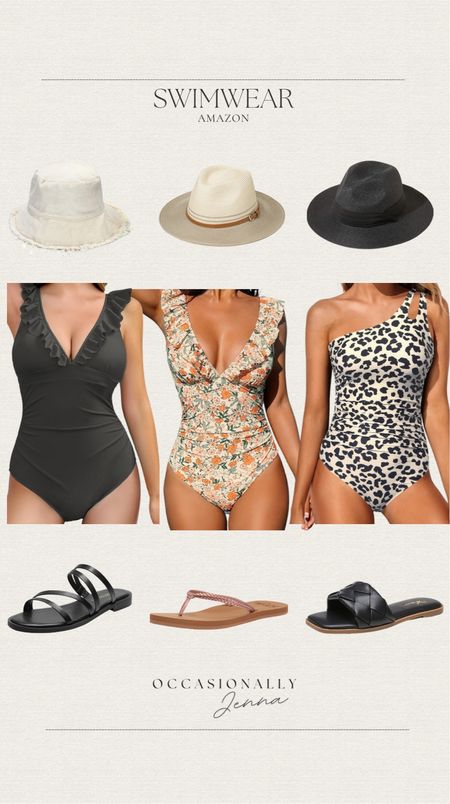 Swimwear, all from Amazon.


Swimsuits, one piece swimsuits, swimwear, stylish swimwear, Amazon swimwear, sandals, spring sandals, summer sandals, sun hat, stylish sun hat

#LTKfindsunder100 #LTKswim #LTKfindsunder50