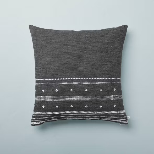 Dotted Stripe Throw Pillow with Zipper - Hearth & Hand™ with Magnolia | Target
