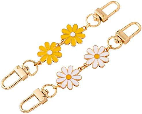 2Pcs Purse Strap Extenders Black White Crossbody Straps Replacement Bag Chains Decoration Accesso... | Amazon (US)